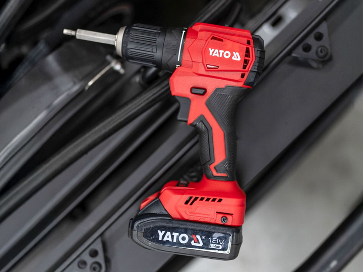 Wiertarko-wkrętarka akumulatorowa YATO 18V 45 Nm 2 Ah (YT-827788) - obraz 5