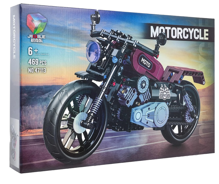 Klocki konstrukcyjne Motocykl 469 elementów (ZKL.E47113) (5903864971507) - obraz 1