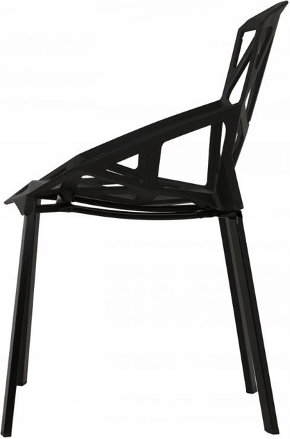 Набір стільців для кухні та вітальні ModernHome by Multistore PC-015 4 шт Чорні (5903089064770) (955555911717534) - Уцінка - зображення 4