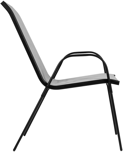 Набір садових стільців ModernHome by Multistore SC-092KD Light Gray 4 шт (5905817004881) (955555912985510) - Уцінка - зображення 4