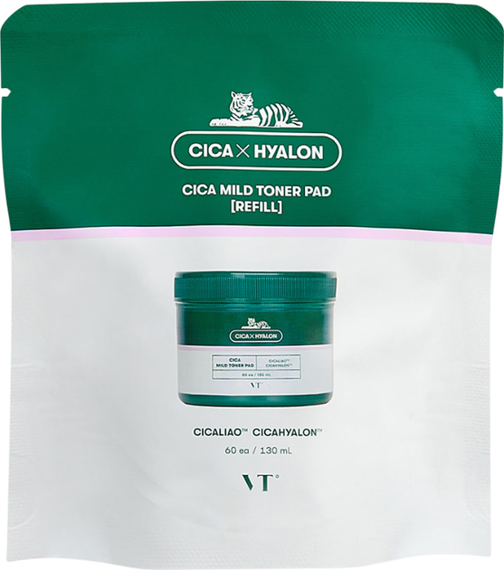 Wkład wymienny Płatki do twarzy VT Cosmetics Cica złuszczające 60 szt (8809695674020) - obraz 1