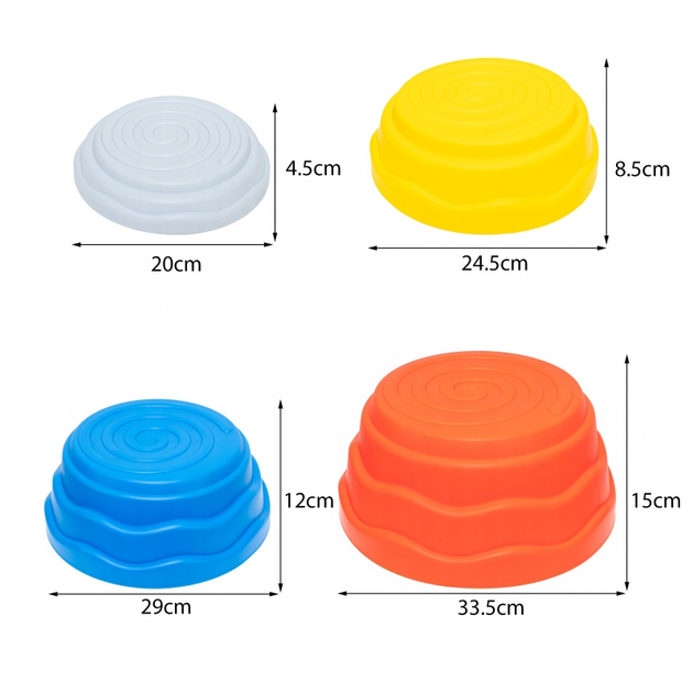 Ścieżka sensoryczna Woopie Balansująca Modułowa Kamienie 5 elementów (5906280654320) - obraz 7