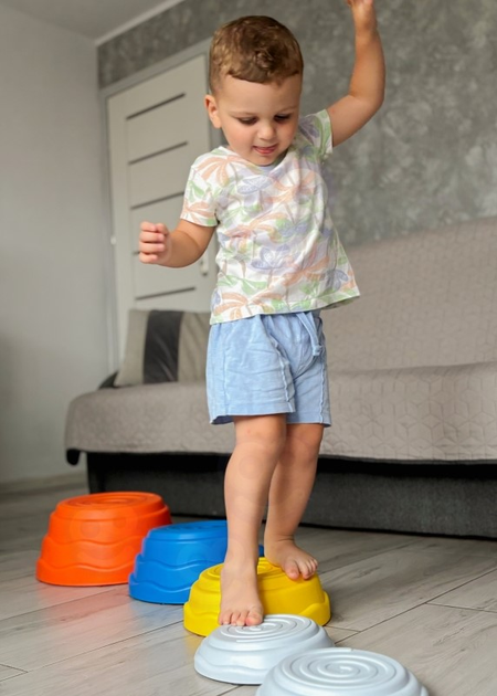 Ścieżka sensoryczna Woopie Balansująca Modułowa Kamienie 5 elementów (5906280654320) - obraz 12