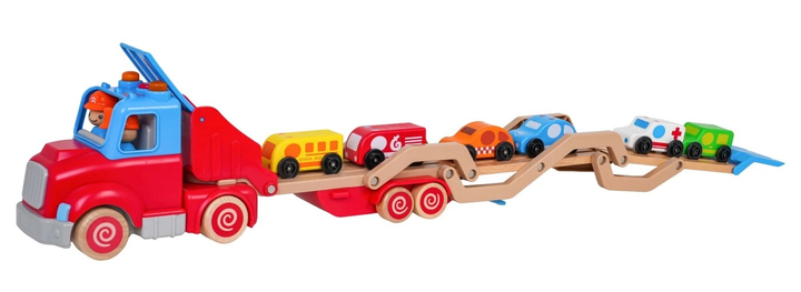 Drewniana Laweta + Autka ZDR.WB003-J3C (5903864971309) - obraz 7