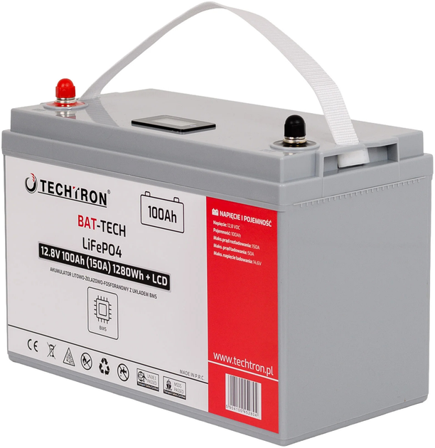 Акумуляторна батарея TECHTRON LiFePO4 12.8V 100Ah (5904100452804) - зображення 3