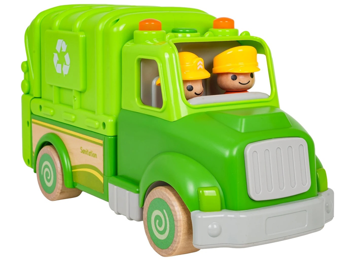 Drewniana Śmieciarka ZDR.WB004-JC (5903864971293) - obraz 9