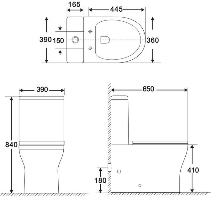 Унітаз-компакт Domoletti UN501-004 - зображення 3