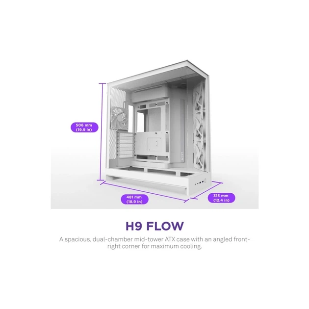 Корпус NZXT H9 Flow Dual-Chamber All [142227] - изображение 2