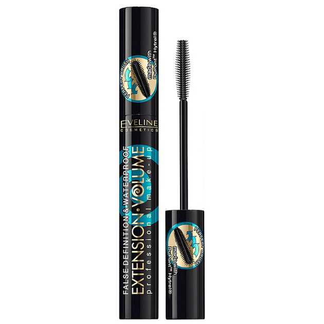 Eveline Cosmetics 4D Extension Volume&Waterprof Mascara Водостойкая тушь для объема ресниц - Фото 1 Eveline Cosmetics 4D Extension Volume&Waterprof Mascara Водостойкая тушь для объема ресниц - изображение 1