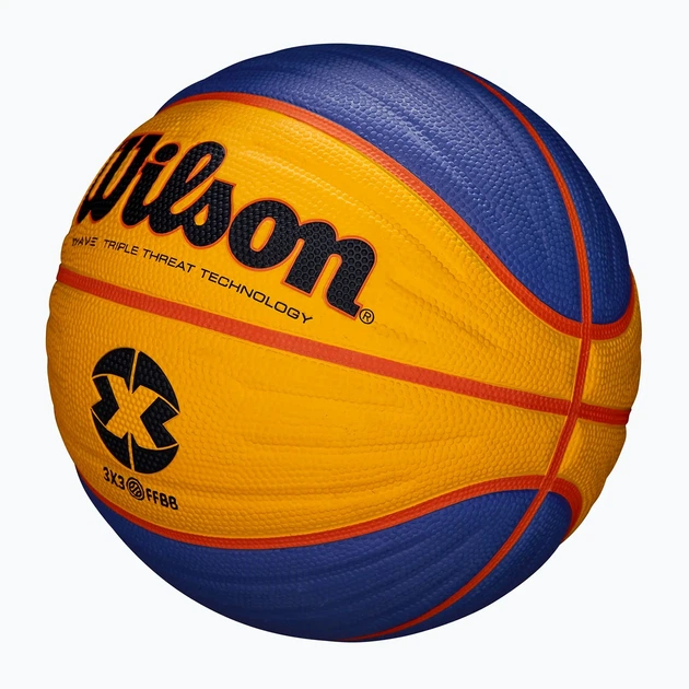 Мяч баскетбольный для стритбола Wilson FIBA 3X3 WTB1033XB размер 6 резиновый для уличного баскетбола - Фото 5 Мяч баскетбольный для стритбола Wilson FIBA 3X3 WTB1033XB размер 6 резиновый для уличного баскетбола - изображение 5