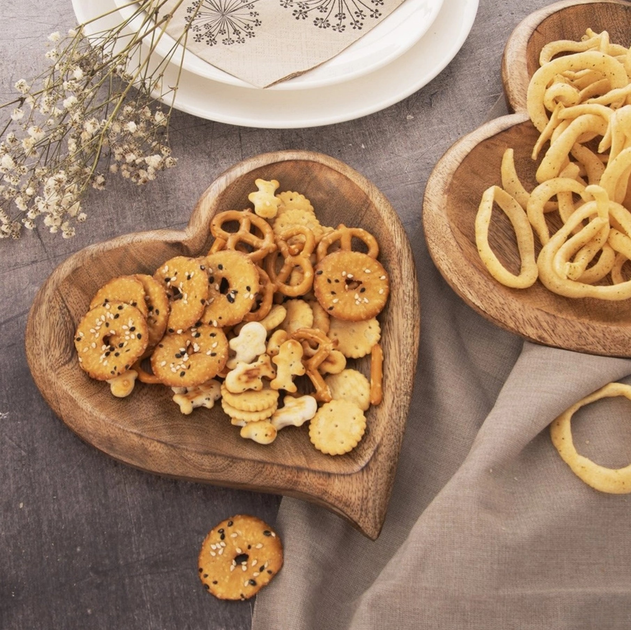 Talerz na przekąski Orion Mango drewniany 25 x 25 x 2 cm (8592381192969) - obraz 3