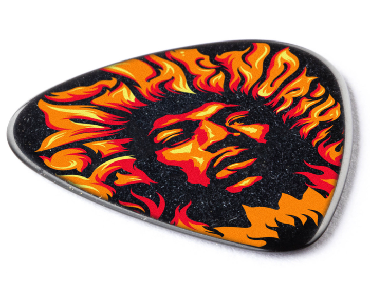 Медиатор Dunlop JHR14HV Jimi Hendrix Voodoo Fire Guitar Pick (Heavy) (1 шт.) - изображение 2