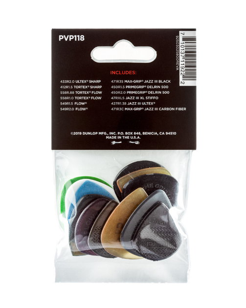 Медиаторы Dunlop PVP118 Shred Variety Pack (12 шт.) (12 шт.) - изображение 2