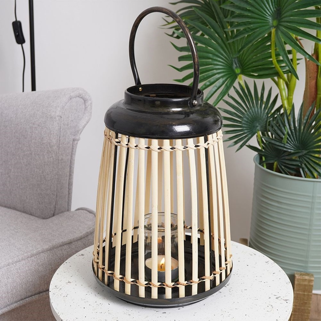 Ліхтар Home Styling Collection для свічки з бамбуку 33 см (8719987846960) - зображення 2