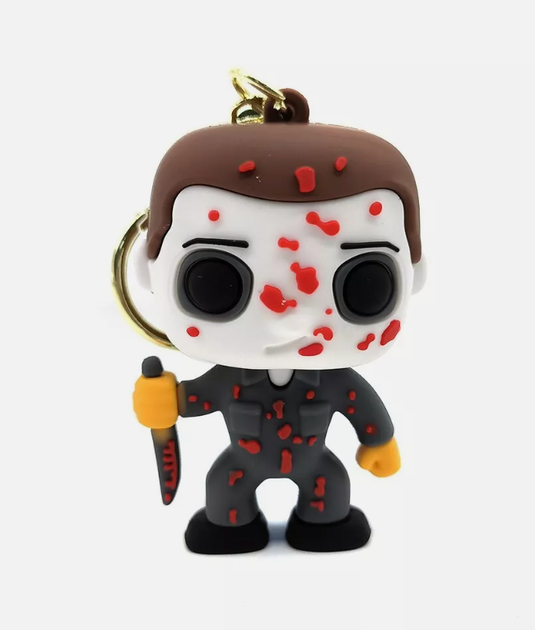 Брелок Майкл Майерс Michael Myers Хэллоуин фигурка игрушка для ключей, рюкзака, сумки6 см - изображение 4