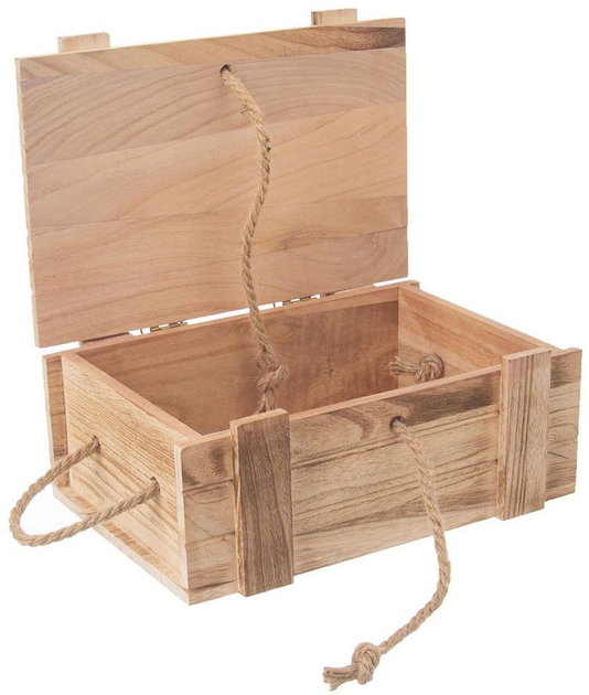 Ящик для зберігання Orion з кришкою дерев'яний 36x26x16 см (8592381167592) - зображення 4