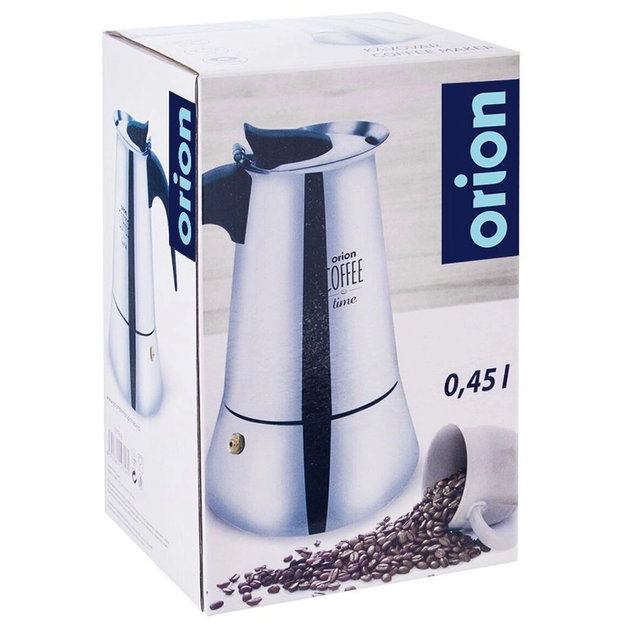 Kawiarka Orion na 9 filiżanek 450 ml srebrzysta (8592381123161) - obraz 4