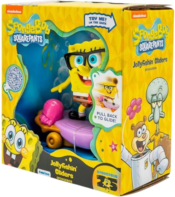 Фігурка SpongeBob Скейтбордист-медузолов Губка Боб 71158 (021664711583) - зображення 3