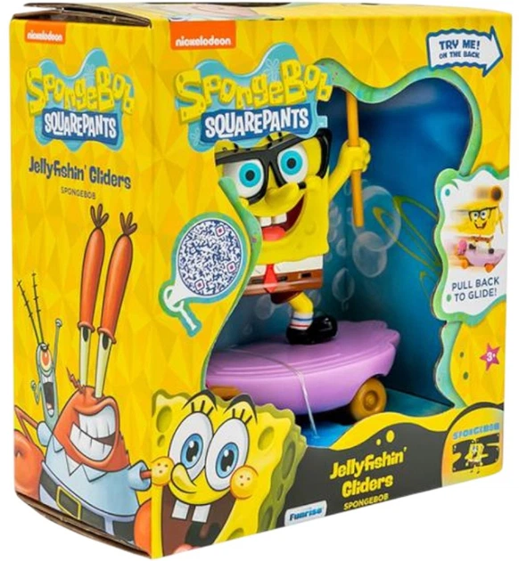 Фігурка SpongeBob Скейтбордист-медузолов Губка Боб 71158 (021664711583) - зображення 4