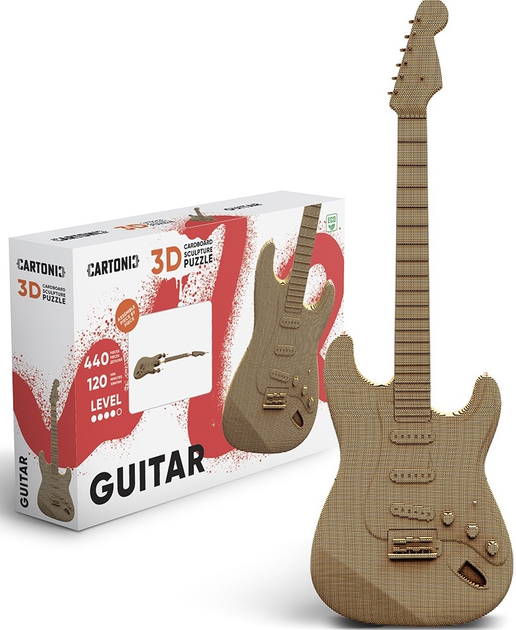 3D пазл картонний Cartonic Гітара CARTGUITAR (4820191134287) - зображення 6