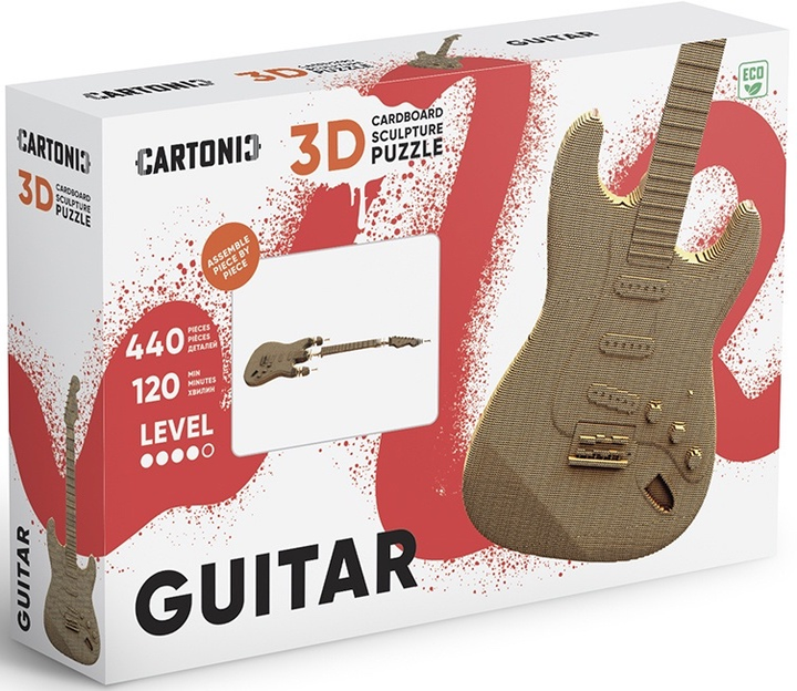 3D пазл картонний Cartonic Гітара CARTGUITAR (4820191134287) - зображення 7