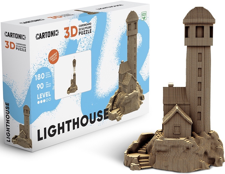 3D пазл Картонний Cartonic Маяк CARTLIHOU (4820191134294) - зображення 6