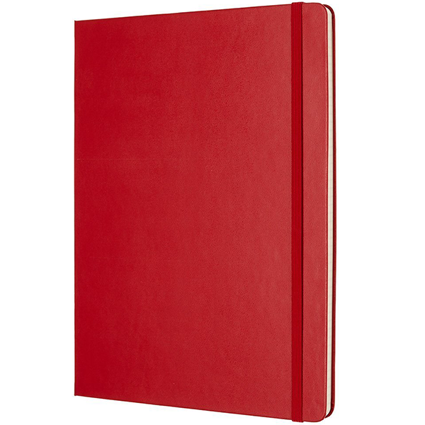 Великий блокнот Moleskine Classic Червоний Тверда обкладинка Клітина - зображення 2
