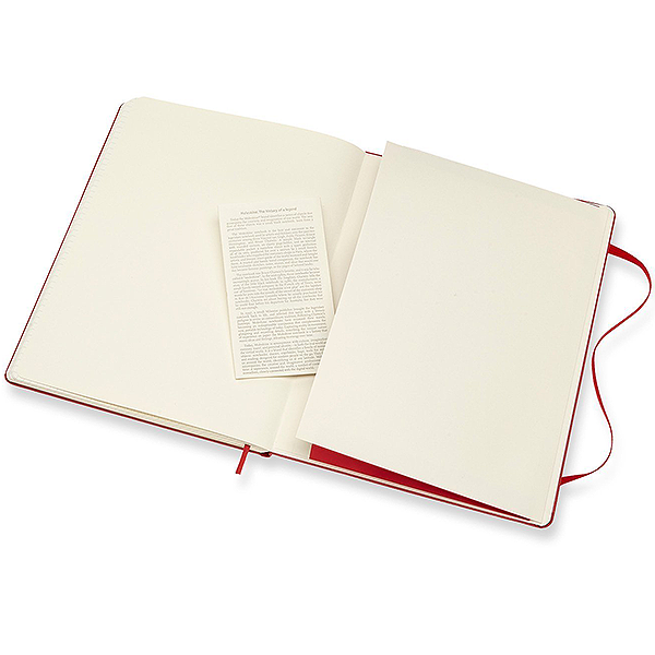 Великий блокнот Moleskine Classic Червоний Тверда обкладинка Клітина - зображення 5