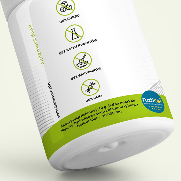 Suplement diety Better Me Care System Marine Collagen Peptides Pure 500 g (5904422547615) - obraz 2