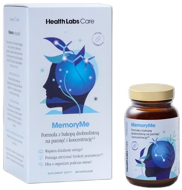 Харчова добавка HealthLabs Care MemoryMe 60 капсул (5906146792685) - зображення 1