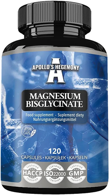 Suplement diety Apollo's Hegemony Magnesium Bisglycinate 120 kapsułek (8721077930640) - obraz 1