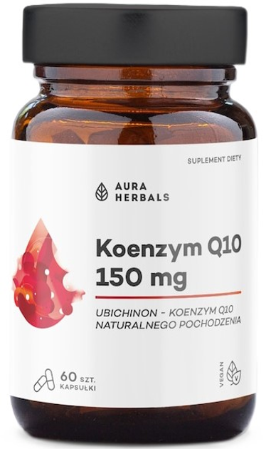 Suplement diety Aura Herbals Koenzym Q10 150 mg 60 kapsułek (5902479615837) - obraz 1