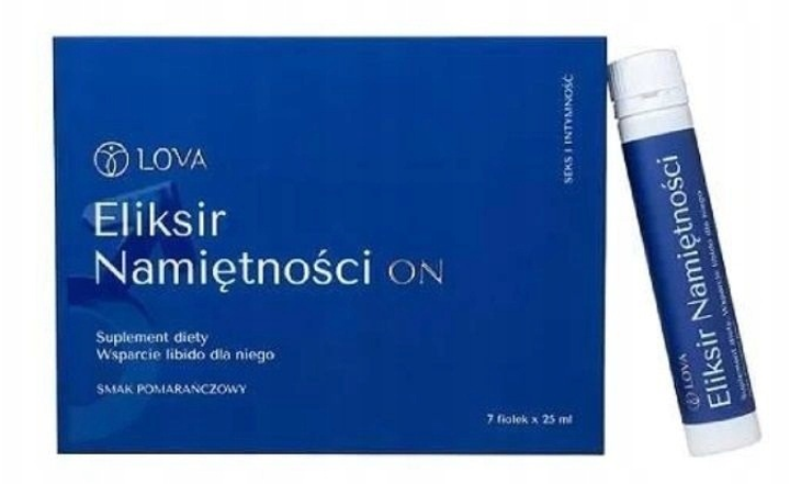 Suplement diety Lova Eliksir Namiętności On Truskawkowy 175 ml (5906124296389) - obraz 1