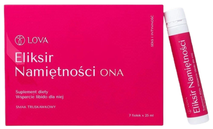 Suplement diety Lova Eliksir Namiętności Ona Truskawkowy 175 ml (5906124296372) - obraz 1