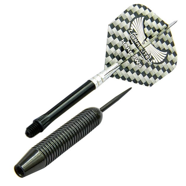 Дротики для игры в дартс цилиндрические Harrows BLACK ARROW B102-19 19гр 3шт - Фото 3 Дротики для игры в дартс цилиндрические Harrows BLACK ARROW B102-19 19гр 3шт - изображение 3