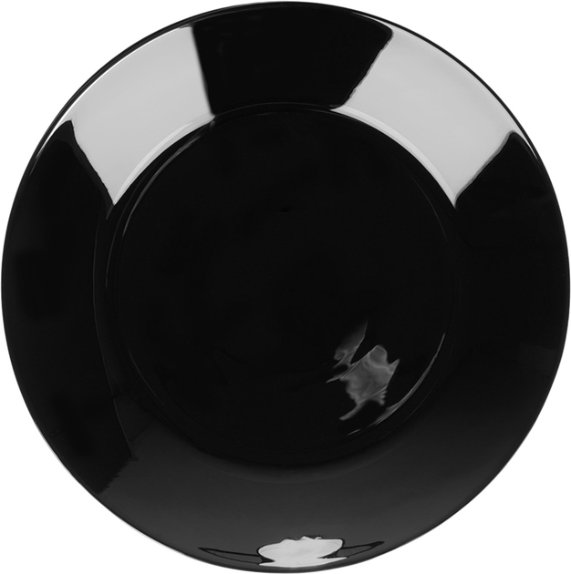 Zestaw talerzy obiadowych Vilde szklanych 25.5 cm 6 szt Czarny (5904316493424) - obraz 2