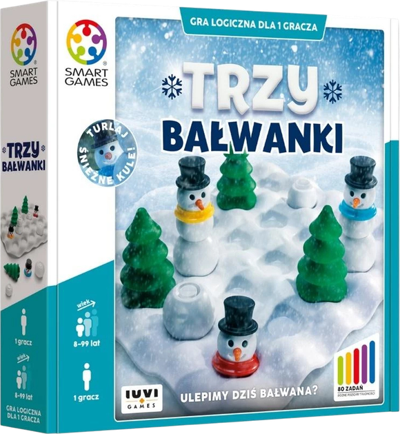 Gra planszowa IUVI Games Smart Games 3 bałwanki (edycja polska) (5906700248306) - obraz 1