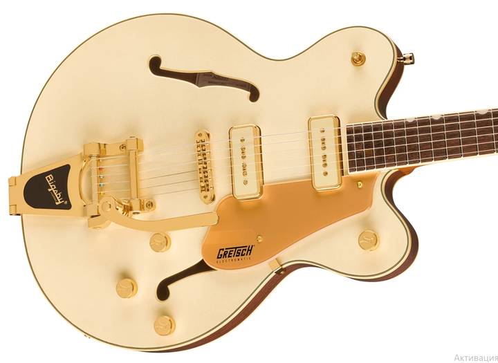 Електрогітара Gretsch Electromatic Pristine LTD Center Block Double-cut Bigsby White Gold - зображення 3