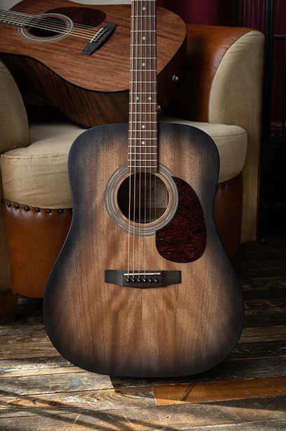 Акустична гітара CORT EARTH 60M (Open Pore Trans Black Burst) - Фото 4 Акустична гітара CORT EARTH 60M (Open Pore Trans Black Burst) - зображення 4