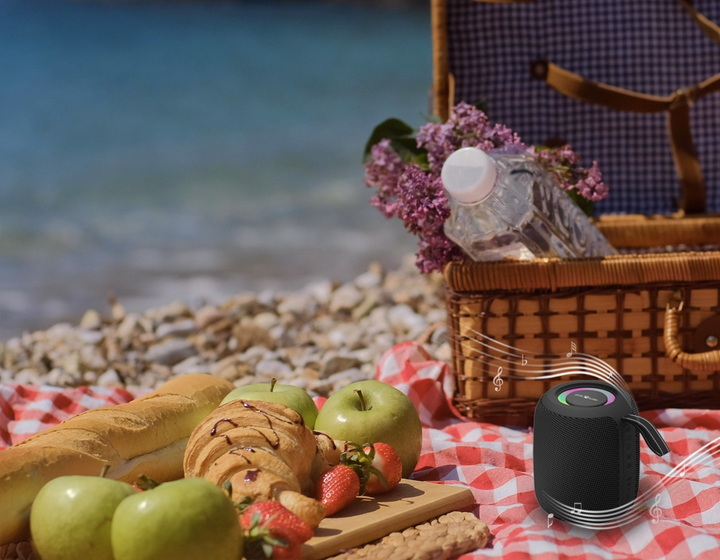 Портативна колонка Gembird BT LED 8W RGB Black (SPK-BT-LED-05-BK) - зображення 8