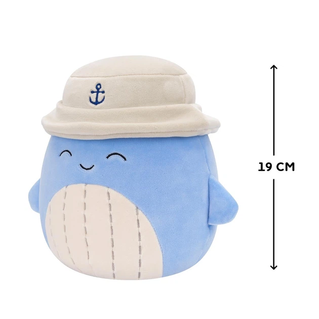М'яка іграшка Squishmallows Синій Кит Самір у Панамі 19 cм - изображение 6