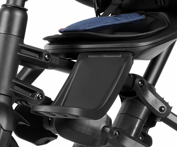 Триколісний велосипед Qplay Nova Niello 6в1 з капюшоном Синій (5061047480434) - зображення 7