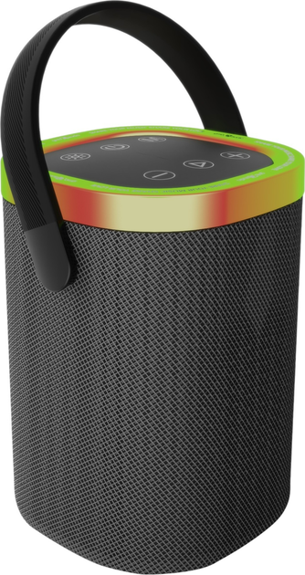 Портативна колонка Gembird BT LED 5W RGB Black (SPK-BT-LED-06) - зображення 1