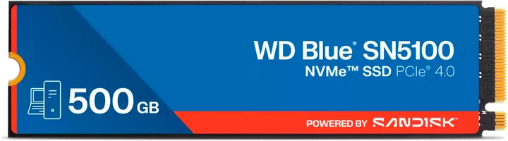SSD диск Western Digital Blue SN5100 500GB NVMe M.2 2280 PCIe 4.0