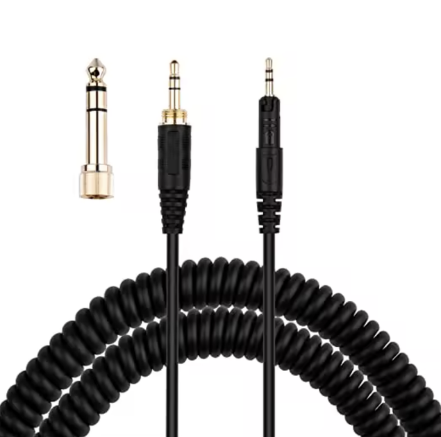 Кабель шнур провод скрученный для наушников Audio-Technica ATH-M40X, M50X, M60X, M70X - изображение 5