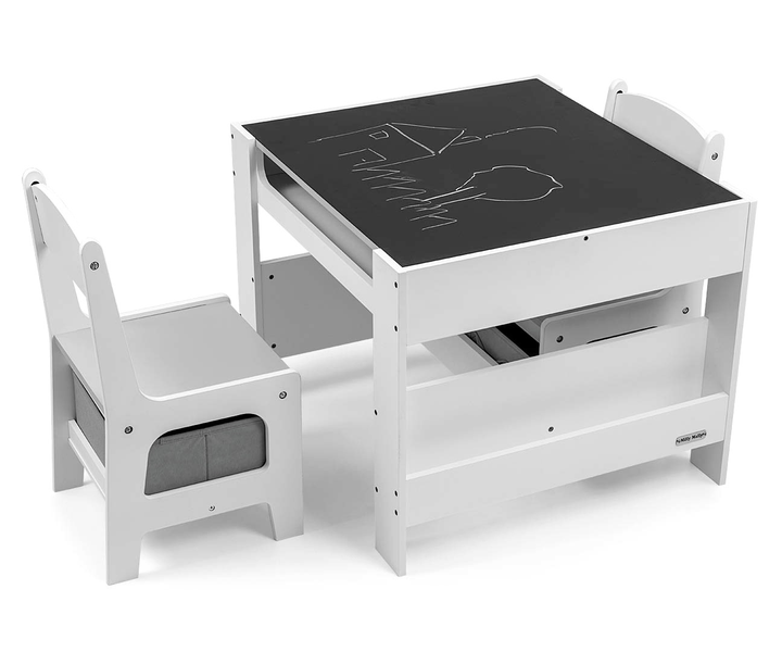 Zestaw mebli Milly Mally Stolik i dwa krzesełka Sven Biały (5488) (5901761128710) - obraz 3