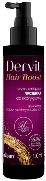 Wcierka do skóry głowy Vitadiet Dervit Hair Boost wzmacniająca 100 ml (5900425006944) - obraz 1