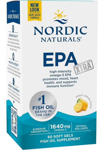 Дієтична добавка Nordic Naturals EPA Xtra Лимонна 60 капсул (768990891182) - зображення 1