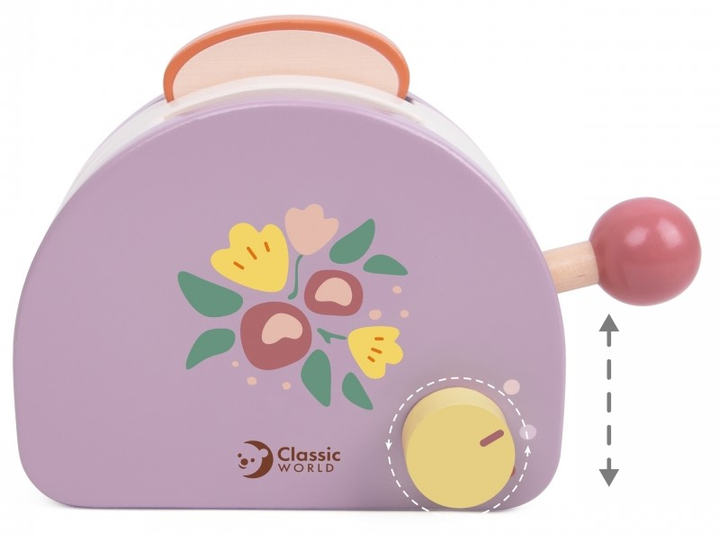 Zabawka drewniana Classic World Toster  śniadaniowy 13 elementów (6927049056406) - obraz 4