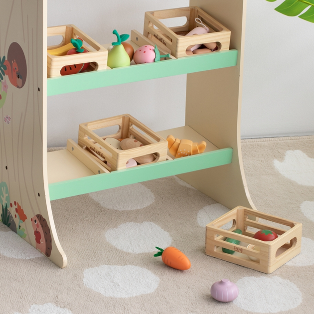 Дерев'яна іграшка Classic World Овочі в кошику 6 елементів (6927049056420) - зображення 5